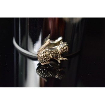 925 Sterling Silver Black Quartz (Morion) 