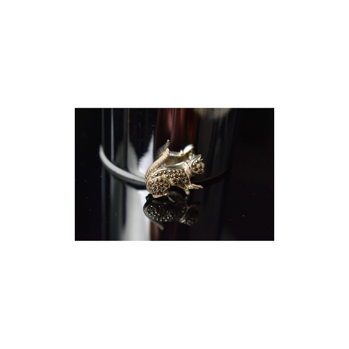 925 Sterling Silver Black Quartz (Morion) 