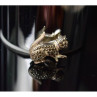925 Sterling Silver Black Quartz (Morion) 