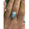 925 Sterling Silver Larimar Ring Size 8.5