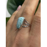925 Sterling Silver Larimar Ring Size 8.5