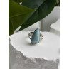 925 Sterling Silver Larimar Ring Size 8.5
