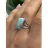 925 Sterling Silver Larimar Ring Size 8.5