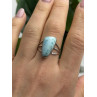 925 Sterling Silver Larimar Ring Size 8.5