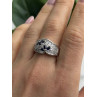925 Sterling Silver Sapphire & Beryl Ring Size 10