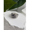 925 Sterling Silver Sapphire & Beryl Ring Size 10