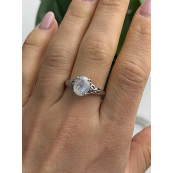 Djoy 925 Sterling Silver Moonstone Ring Size 9