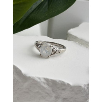 Djoy 925 Sterling Silver Moonstone Ring Size 9