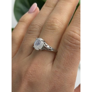Djoy 925 Sterling Silver Moonstone Ring Size 9