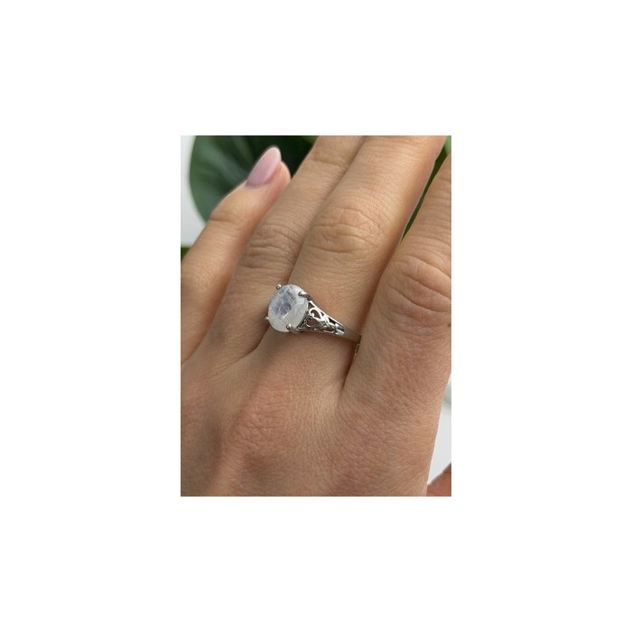 Djoy 925 Sterling Silver Moonstone Ring Size 9