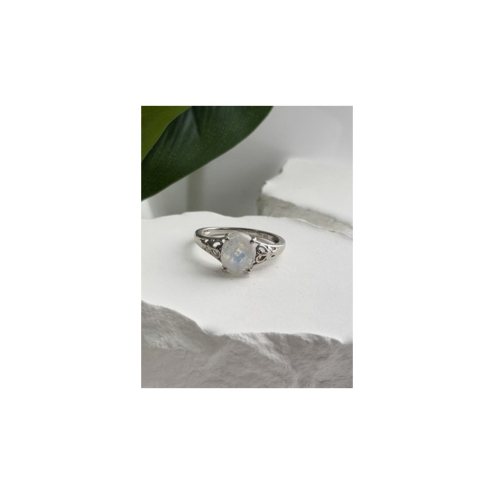 Djoy 925 Sterling Silver Moonstone Ring Size 9
