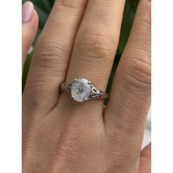 Djoy 925 Sterling Silver Moonstone Ring Size 9