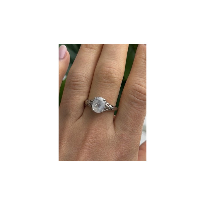 Djoy 925 Sterling Silver Moonstone Ring Size 9