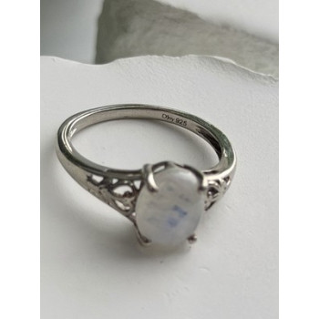Djoy 925 Sterling Silver Moonstone Ring Size 9