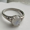 Djoy 925 Sterling Silver Moonstone Ring Size 9