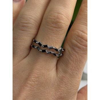 Bomb Party 925 Sterling Silver Tourmaline Ring Size 10