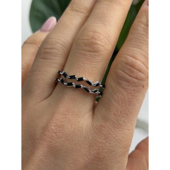 Bomb Party 925 Sterling Silver Tourmaline Ring Size 10