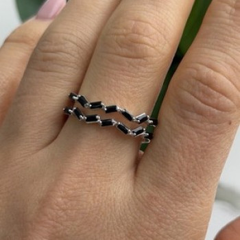 Bomb Party 925 Sterling Silver Tourmaline Ring Size 10