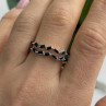 Bomb Party 925 Sterling Silver Tourmaline Ring Size 10