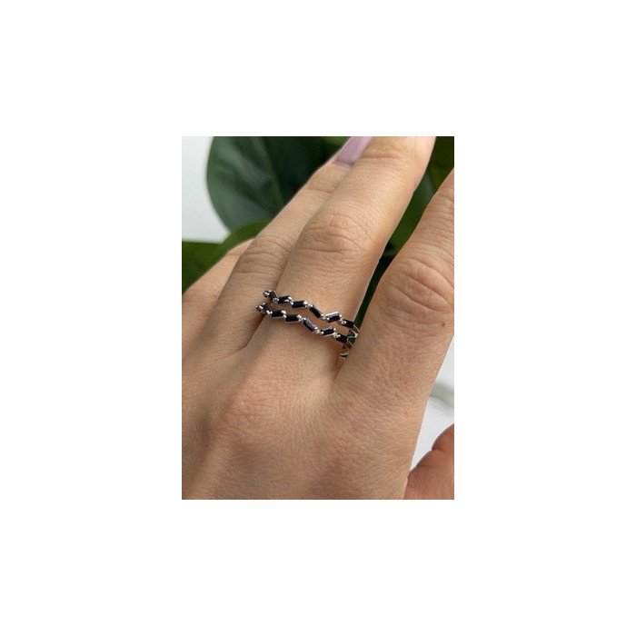 Bomb Party 925 Sterling Silver Tourmaline Ring Size 10