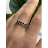 Bomb Party 925 Sterling Silver Tourmaline Ring Size 10