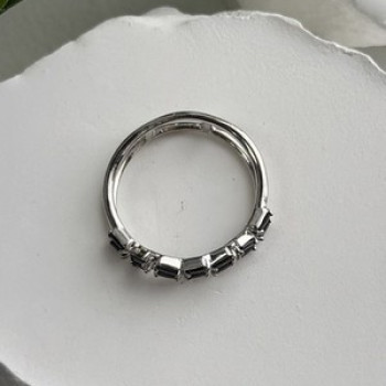 Bomb Party 925 Sterling Silver Tourmaline Ring Size 10