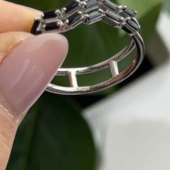 Bomb Party 925 Sterling Silver Tourmaline Ring Size 10