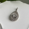 925 Sterling Silver Diamond 0.09 ctw Heart Pendant