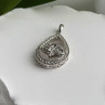 925 Sterling Silver Diamond 0.09 ctw Heart Pendant