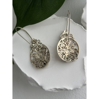 Beautiful Vintage 925 Sterling Silver Pearl Earrings