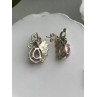Lovely 925 Sterling Silver Pink Spinel Earrings