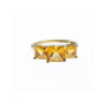 10K YELLOW GOLD HELIODOR RING SIZE 7.25