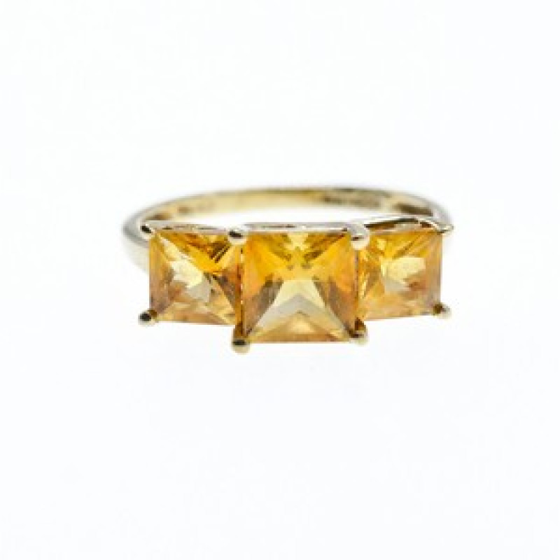 10K Yellow Gold Heliodor Ring Size 7.25