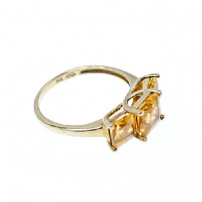 10K Yellow Gold Heliodor Ring Size 7.25