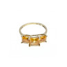 10K YELLOW GOLD HELIODOR RING SIZE 7.25