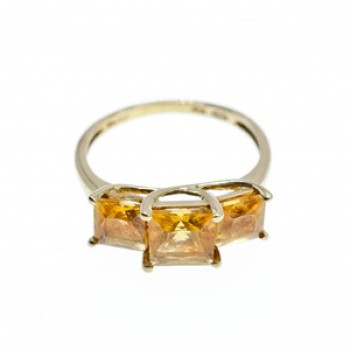 10K Yellow Gold Heliodor Ring Size 7.25