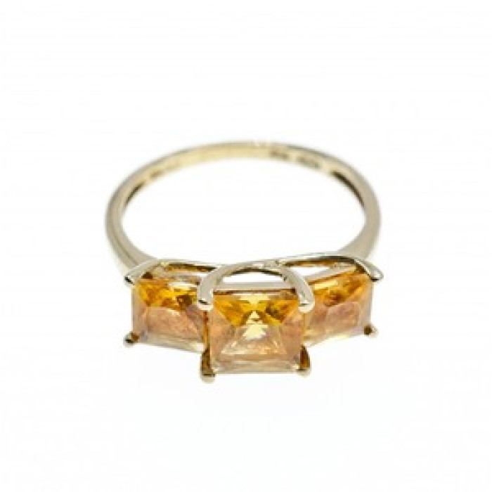 10K Yellow Gold Heliodor Ring Size 7.25