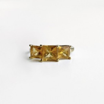10K Yellow Gold Heliodor Ring Size 7.25