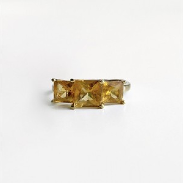 10K Yellow Gold Heliodor Ring Size 7.25