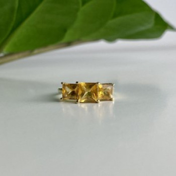 10K Yellow Gold Heliodor Ring Size 7.25