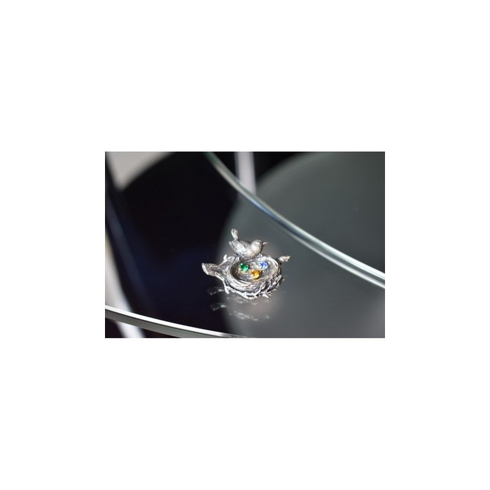 Vintage 925 Sterling Silver Multicolor CZ 