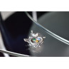 Vintage 925 Sterling Silver Multicolor CZ 