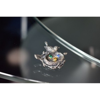 Vintage 925 Sterling Silver Multicolor CZ 