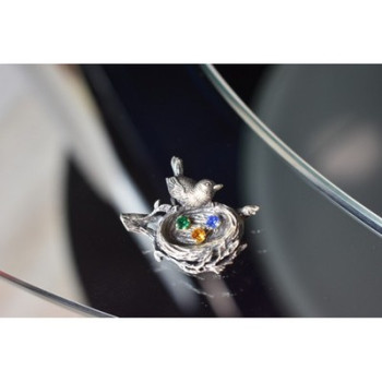 Vintage 925 Sterling Silver Multicolor CZ 