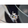 Vintage 925 Sterling Silver Multicolor CZ 