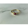 10K YELLOW GOLD RUBY & DIAMONDS RING SIZE 6.75