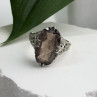 925 Sterling Silver Brown Tourmaline Ring Size 7
