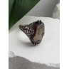 925 Sterling Silver Brown Tourmaline Ring Size 7
