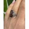 925 Sterling Silver Brown Tourmaline Ring Size 7