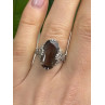 925 Sterling Silver Brown Tourmaline Ring Size 7